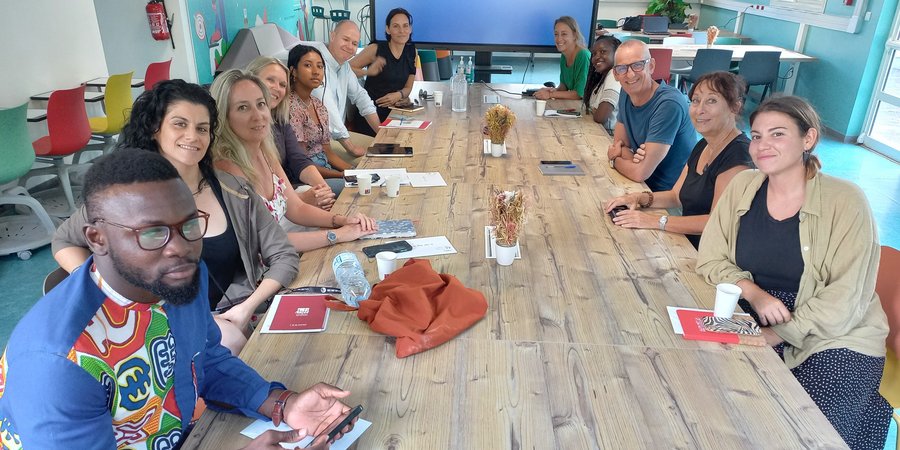 Gruppe der Bildungsberaterinnen in La Reunion