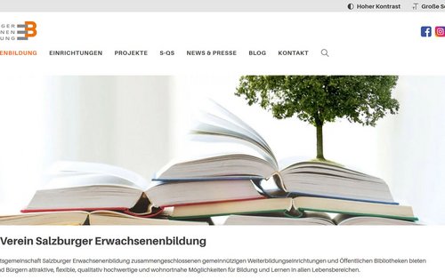 Neue Webseite: Erwachsenenbildung Salzburg