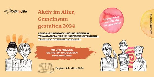 Titelbild Lehrgang Aktiv im Alter 2024